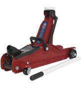 RRP £55 Sealey 1050CXLE 2 Tonne Low Entry Short Chassis Trolley Jack