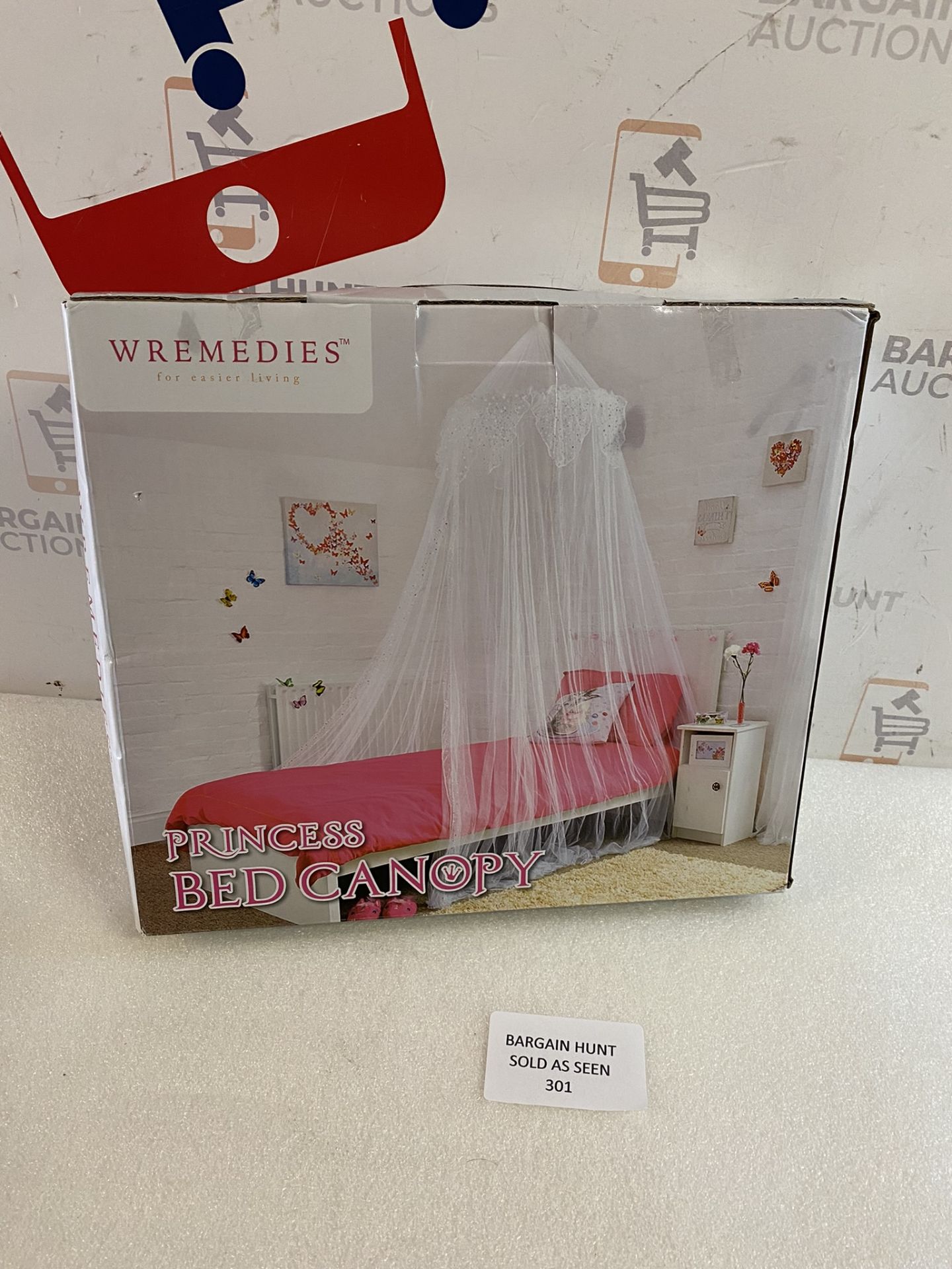 Wremedies Girls Princess Pink Canopy Mosquito Bed Netting RRP £21.99 - Image 2 of 2