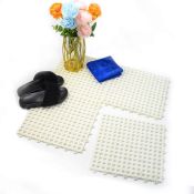 RRP £24.99 tonchean Shower Floor Mat 24PCS Anti-slip Interlocking Bathroom Drainage Mat PVC Mat