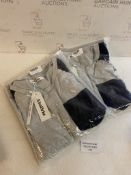 RRP £34 Set of 2 x Nieery Men's Short Pajamas Set Cotton Loungewear, Small
