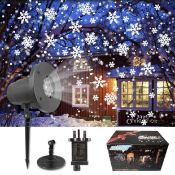 Christmas Projector Outdoor Waterproof Lights, Snowfall Projection Lamp