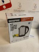 Geepas Electric Kettle 1500W Stainless Steel Cordless Kettle