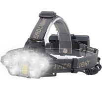 RRP £20.99 Head Torch Rechargeable – Ultra Bright 18000 Lumens Headlamp