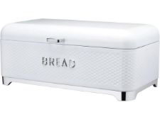 Lovello KitchenCraft Textured White Bread Bin RRP £38.99