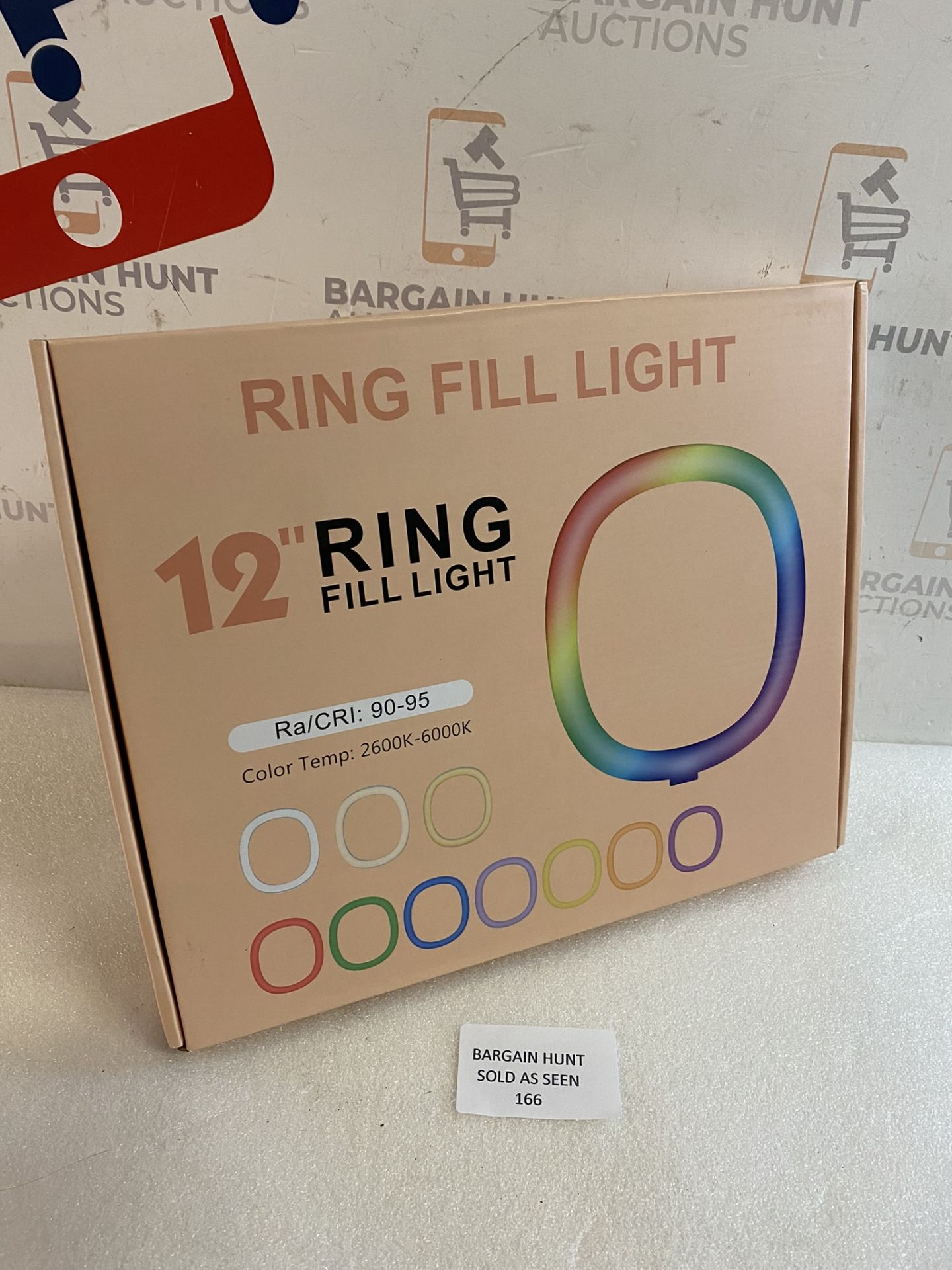 RRP £33.99 Ring Light 12" RGB Selfie Ring Light & Adjustable Tripod Stand with Phone Holder - Image 2 of 2