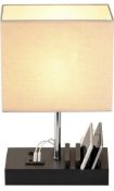 Briever USB Bedside Table Lamp with 3 USB Charging Ports RRP £27.99
