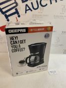 Geepas 1.5L Filter Coffee Machine 800W Coffee Maker