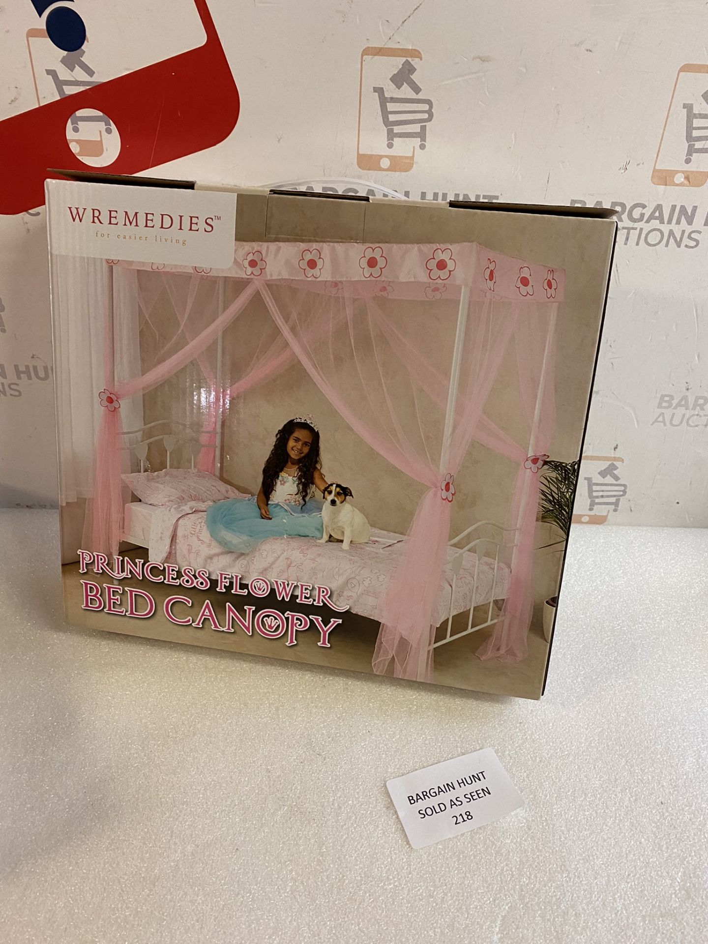 Wremedies Girls Princess Pink Canopy Bed Netting RRP £22.99 - Image 2 of 2