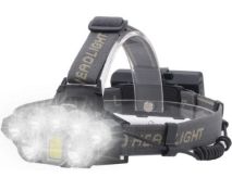RRP £20.99 Head Torch Rechargeable – Ultra Bright 18000 Lumens Headlamp