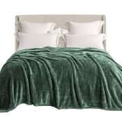Exclusivo Mezcla King Size Flannel Bed Blanket, 230x265 CM Soft Waffle Fleece Blanket
