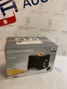 Daewoo 2 Slice Electric Toaster, Black RRP £19.99