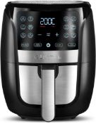 RRP £129.99 Gourmia Digital Stainless Steel 6 Qt/5.7L Digital Air Fryer, Black