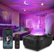 LED Projector Light with Bluetooth Speaker Galaxy Projector Ocean Wave Night Light