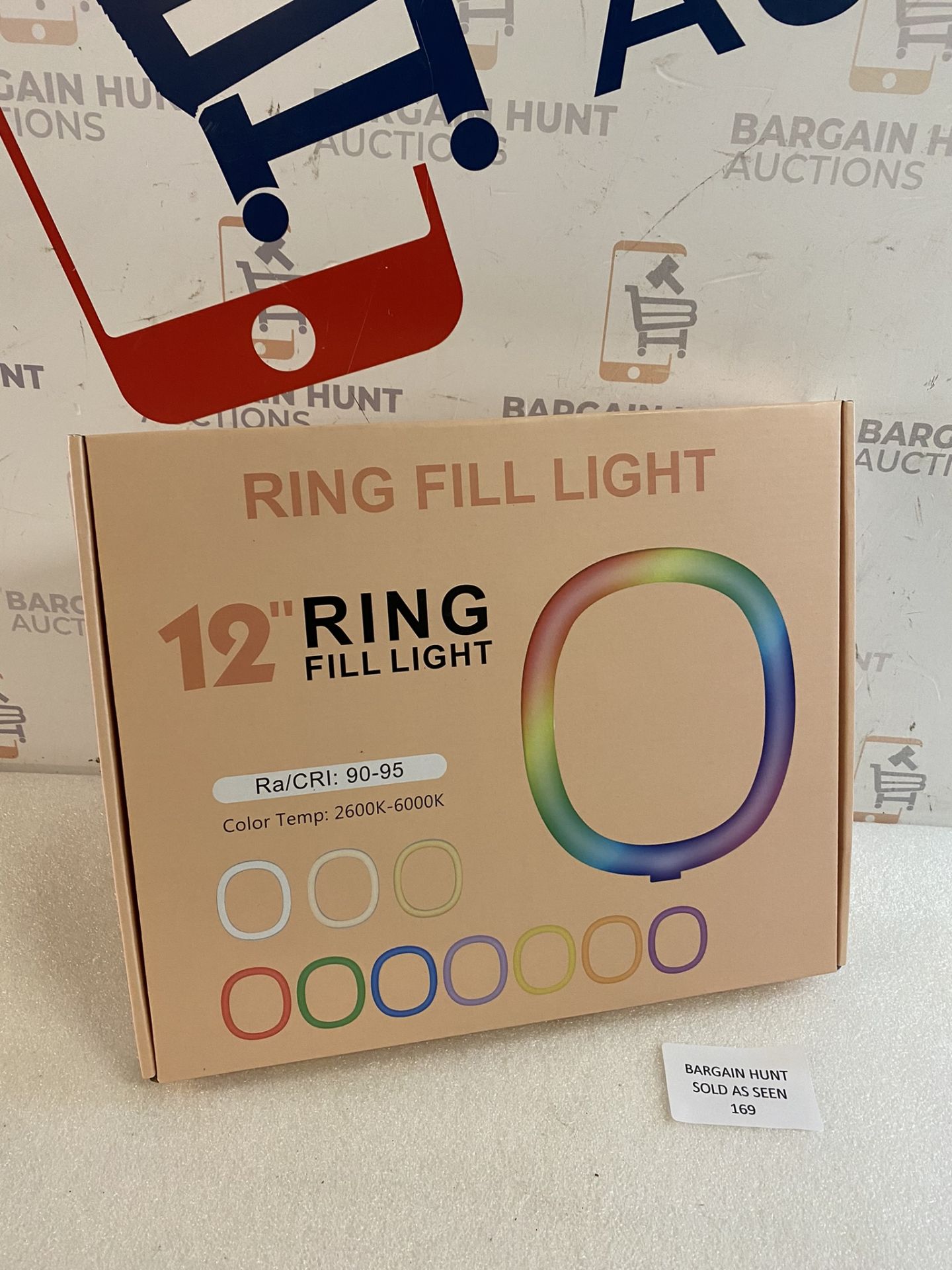 RRP £33.99 Ring Light 12" RGB Selfie Ring Light & Adjustable Tripod Stand with Phone Holder - Image 2 of 2