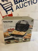 Salter EK2143 Deep Fil 3-In-1 Snack Maker with Interchangeable Plates RRP £33.99