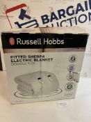 RRP £59.99 Russell Hobbs Fitted Sherpa Electric Blanket, Double Size