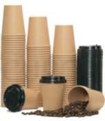 CupCo 250ml Disposable Bio Paper Coffee Cups, Set of 100 RRP £17.99