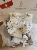 BisooBaby Sleeping Bag 1 Tog Wearable Blanket 100% Cotton RRP £26.99