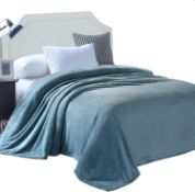 Exclusivo Mezcla Double Size Flannel Bed Blanket, 230x168 CM Soft Waffle Fleece Blanket