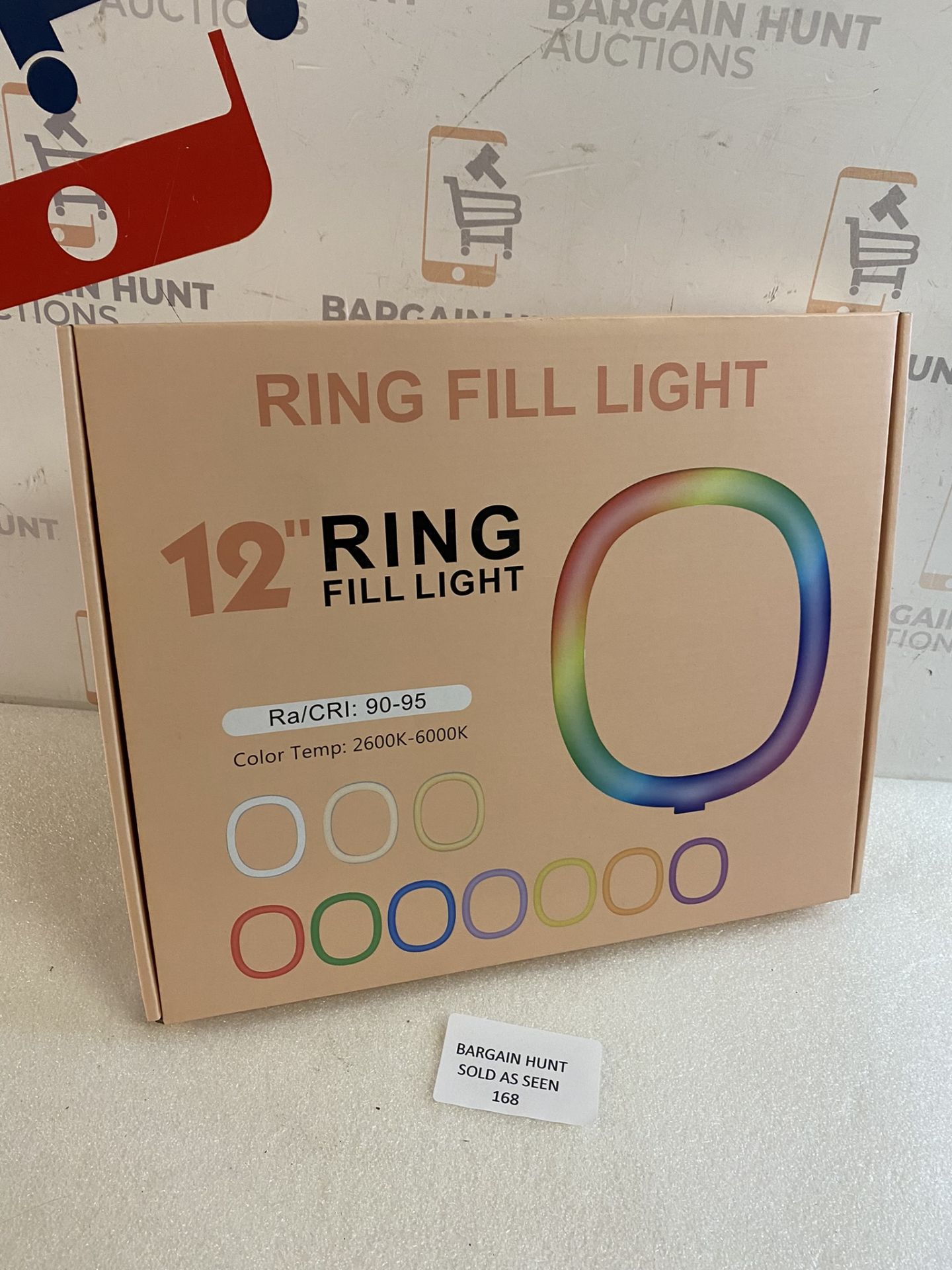 RRP £33.99 Ring Light 12" RGB Selfie Ring Light & Adjustable Tripod Stand with Phone Holder - Image 2 of 2