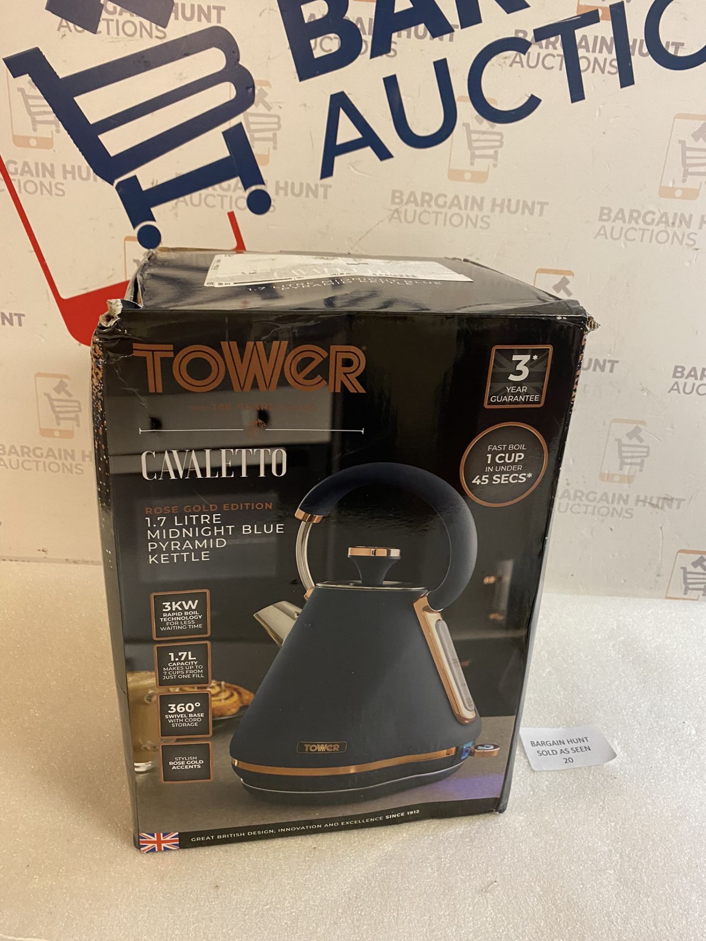 Tower T10044MNB Cavaletto Pyramid Kettle with Fast Boil RRP £39.99 - Image 2 of 2