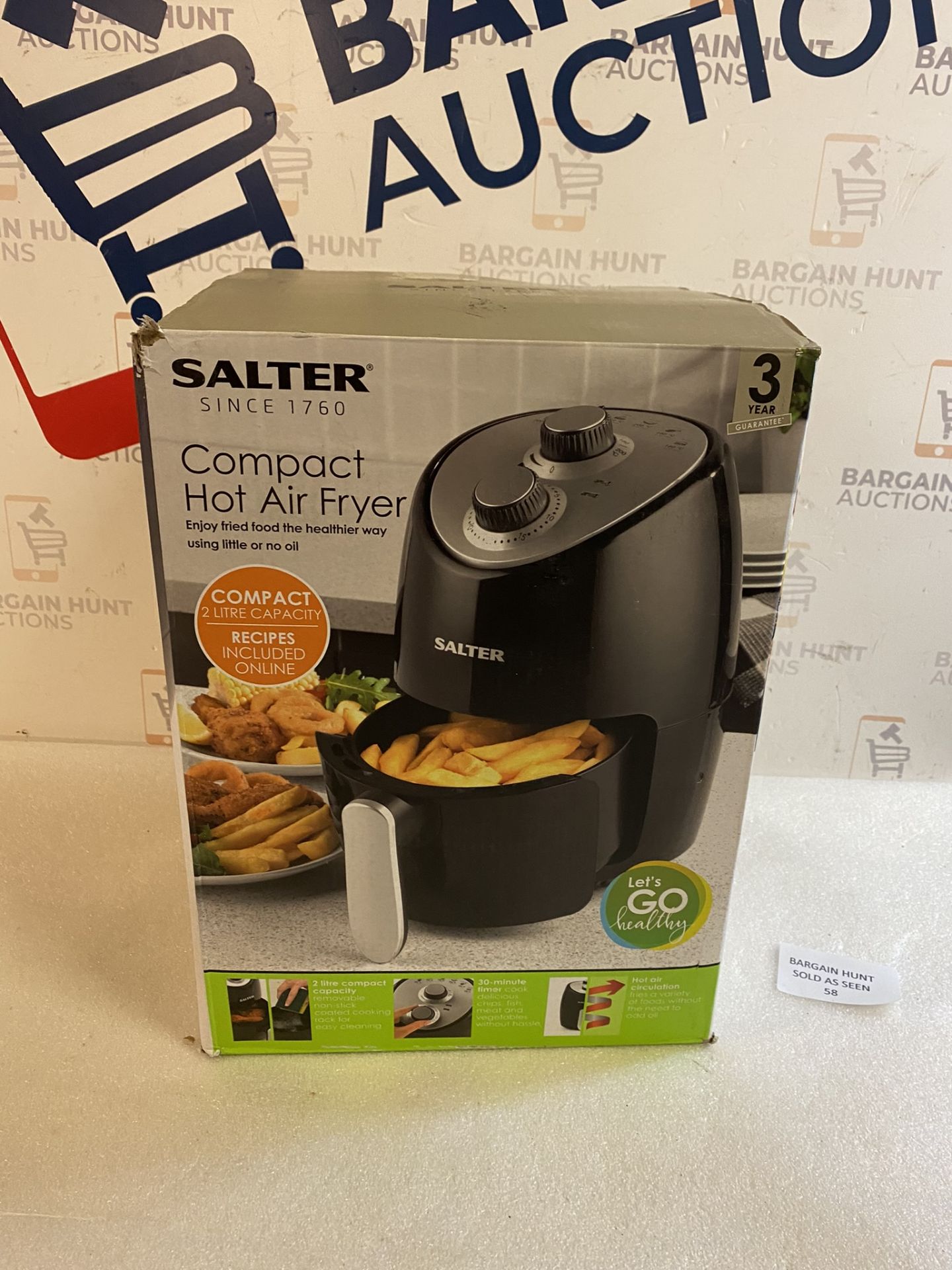 Salter EK2817 Compact 2L Hot Air Fryer RRP £72.99 - Image 2 of 2