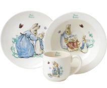 Beatrix Potter Peter Rabbit 3-Piece Nursery Set RRP £29.99