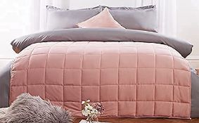 Brentford's Weighted Blanket 8kg Calming Stress Relief, King - Blush Pink - 150 x 200cm