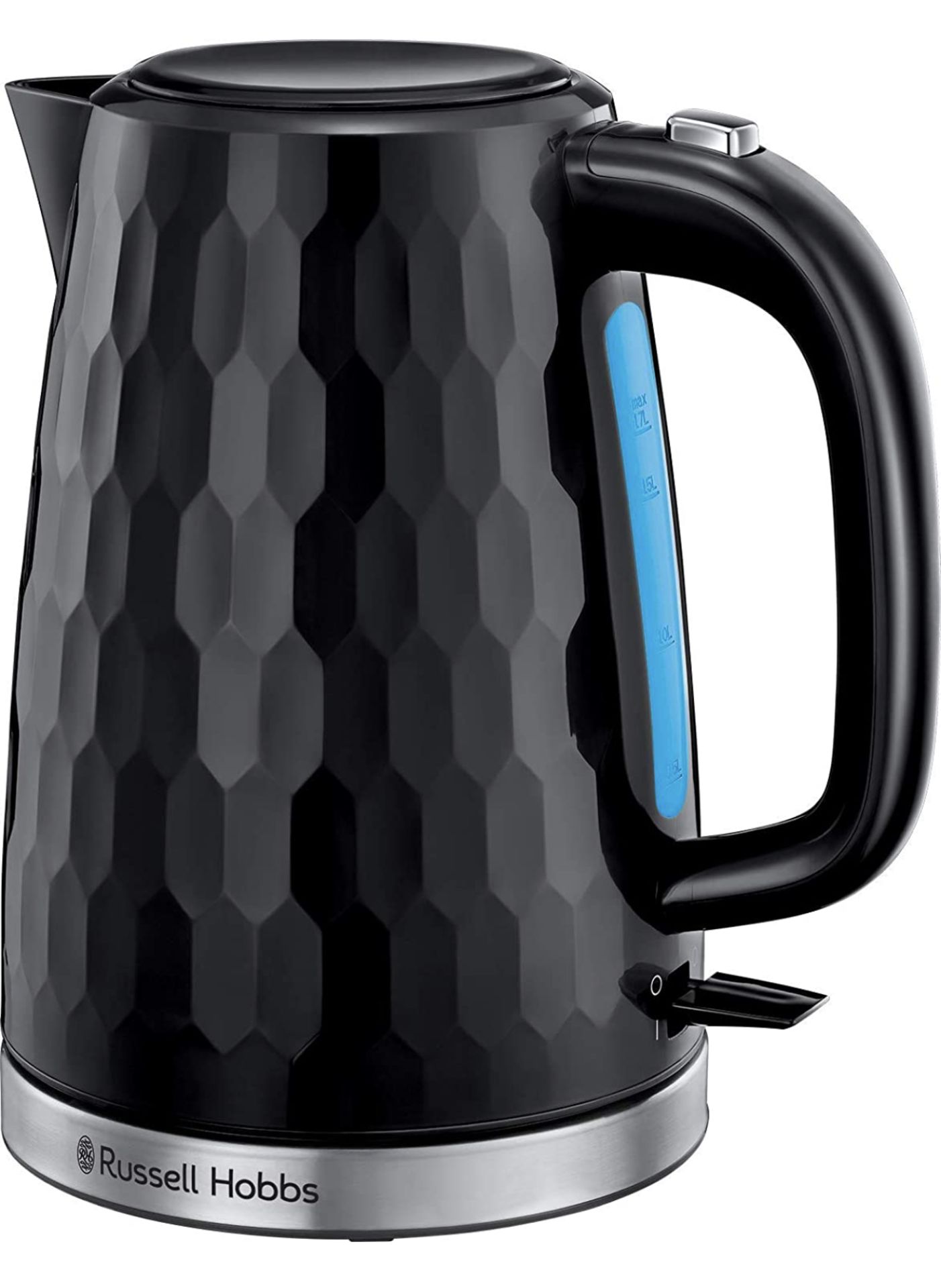 RRP £25.99 Russell Hobbs 26051 Cordless Electric Kettle Contemporary Honeycomb Design