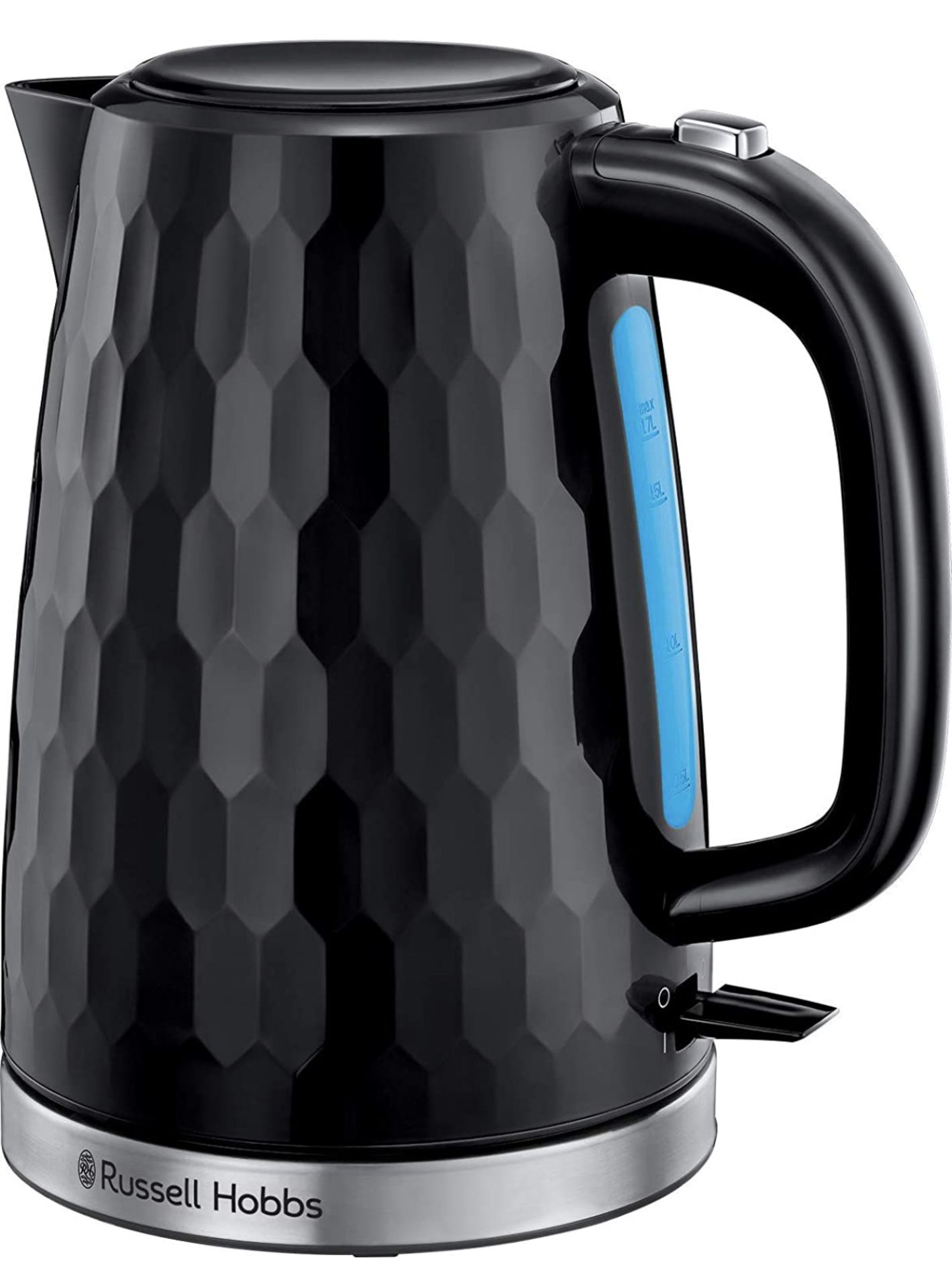 RRP £25.99 Russell Hobbs 26051 Cordless Electric Kettle Contemporary Honeycomb Design