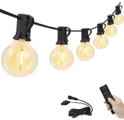 NIIU 100FT Outdoor String Lights LED Patio Lights RRP £52.99