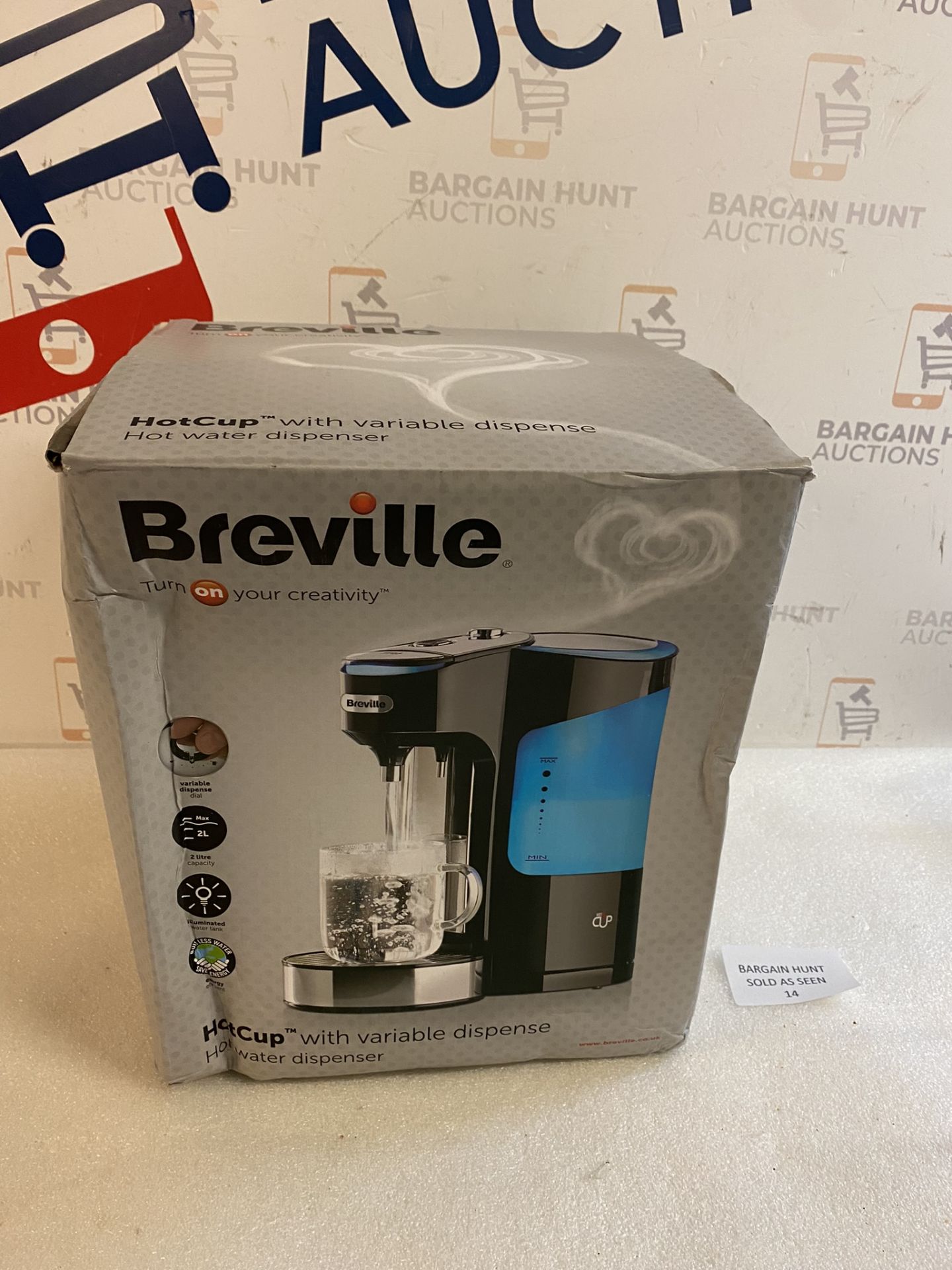 RRP £65.99 Breville HotCup Hot Water Dispenser 3kW Fast Boil Variable Dispense and Height