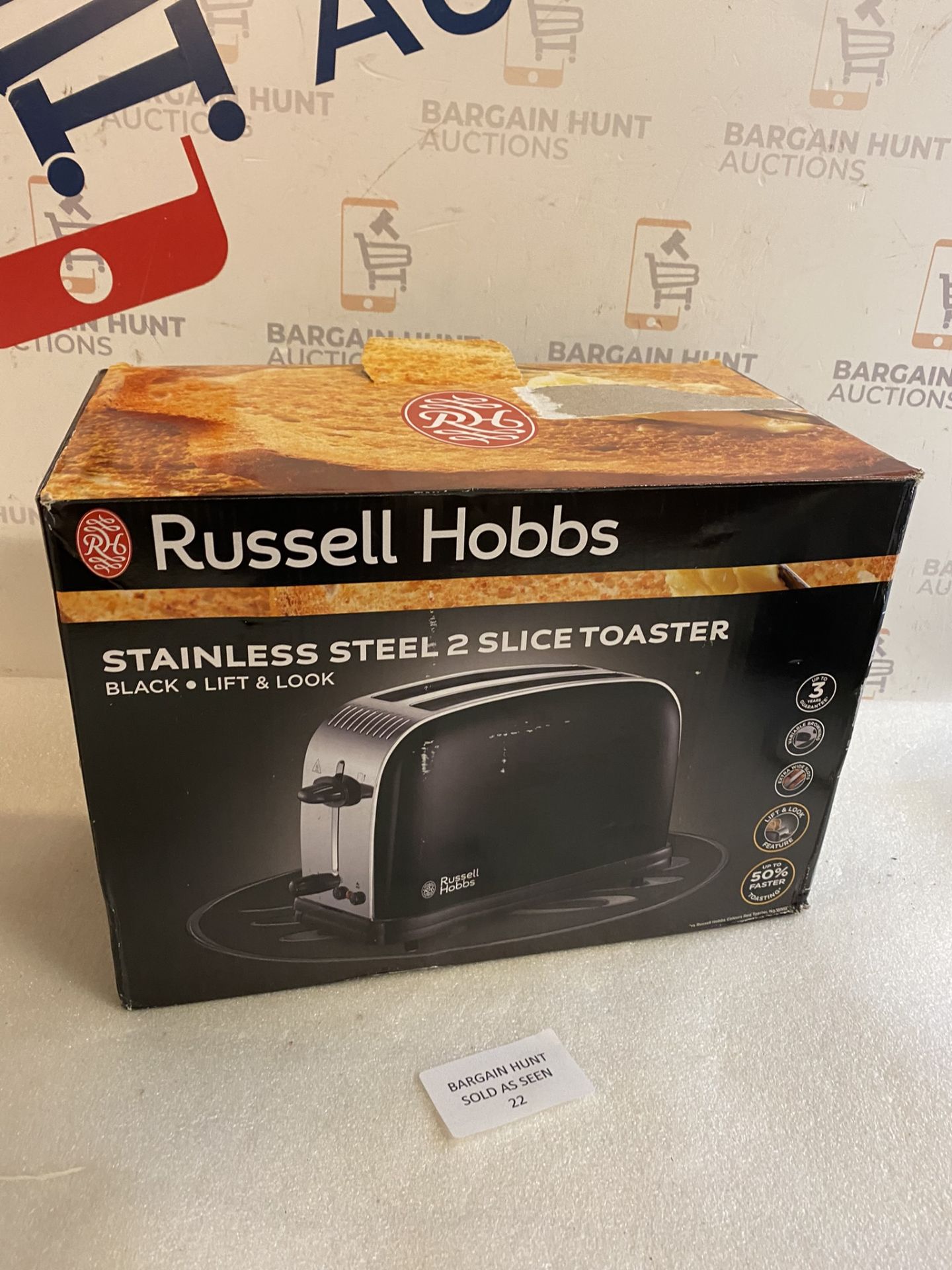 Russell Hobbs Stainless Steel 2-Slice Toaster