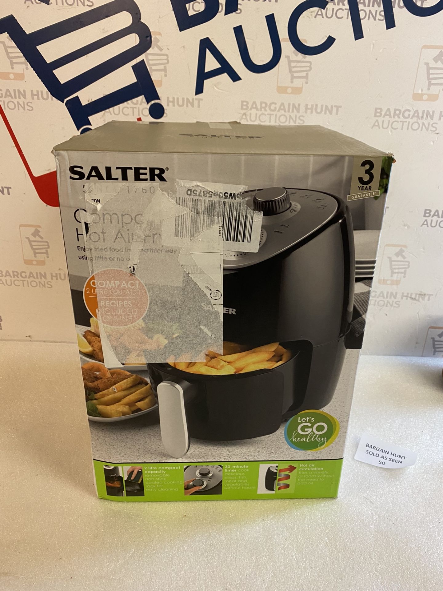 Salter EK2817 Compact 2L Hot Air Fryer RRP £72.99 - Image 2 of 2