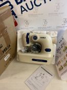 RRP £60.99 Luby Electric Portable Sewing Machine Good-Looking Cream and Blue