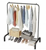 Jiuyotree Metal Clothes Rail 110cm Clothing Rack Rail RRP £26.99