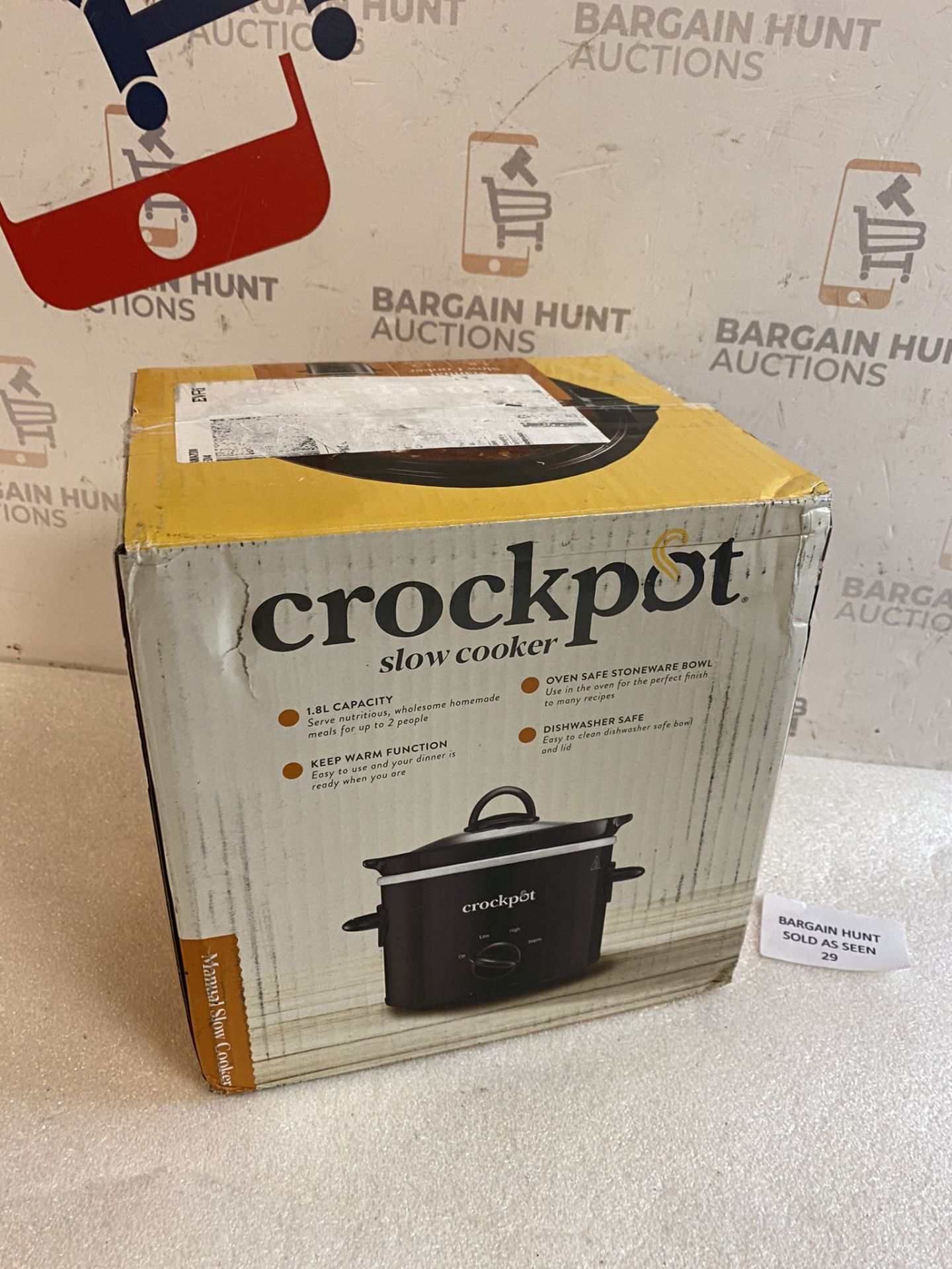 Crockpot 1.8L Capacity Slow Cooker