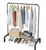 Jiuyotree Metal Clothes Rail 110cm Clothing Rack Rail RRP £26.99