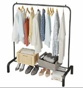 Jiuyotree Metal Clothes Rail 110cm Clothing Rack Rail RRP £26.99