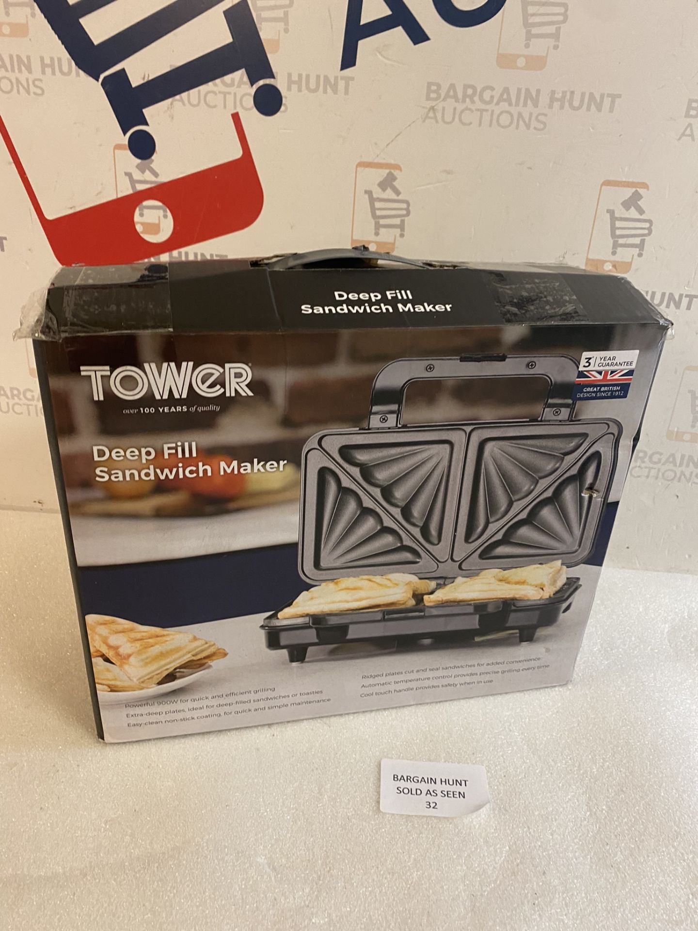 Tower T27013 Deep Fill Sandwich Maker RRP £19.99