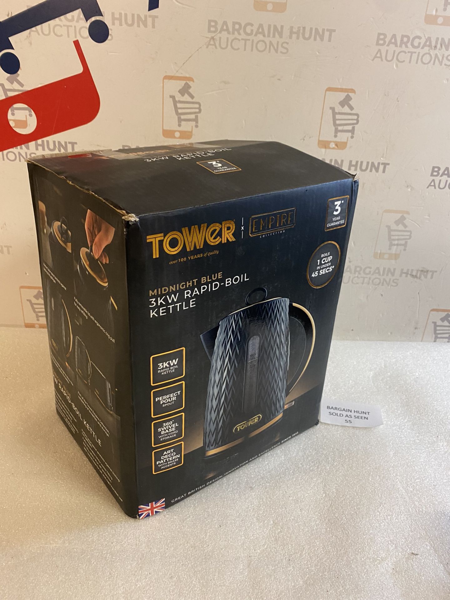 Tower T10052MNB Empire 1.7 Litre Kettle with Rapid Boil RRP £32.99 - Image 2 of 2