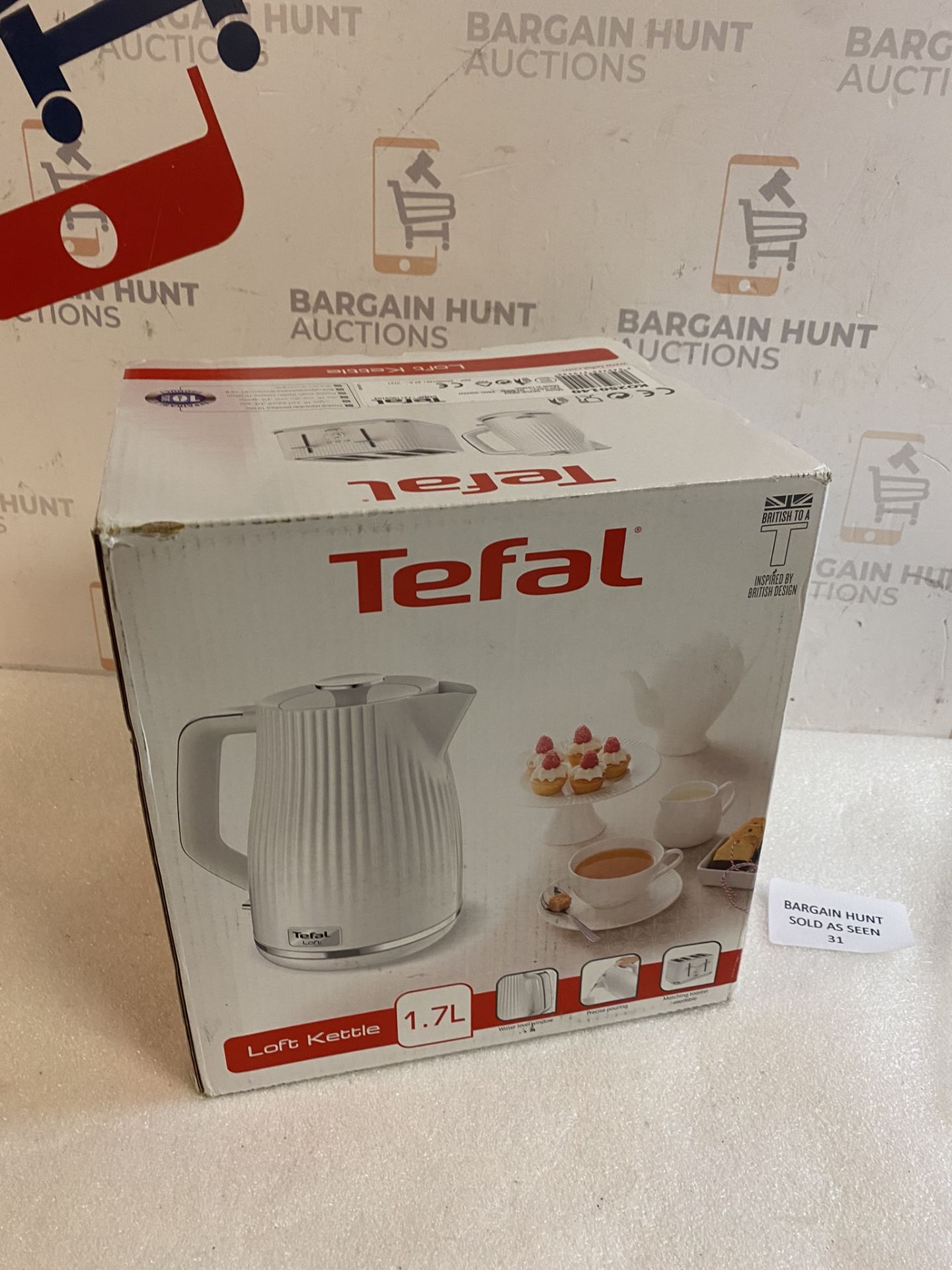 Tefal Loft KO250140 Kettle 1.7L White RRP £32.99 - Image 2 of 2