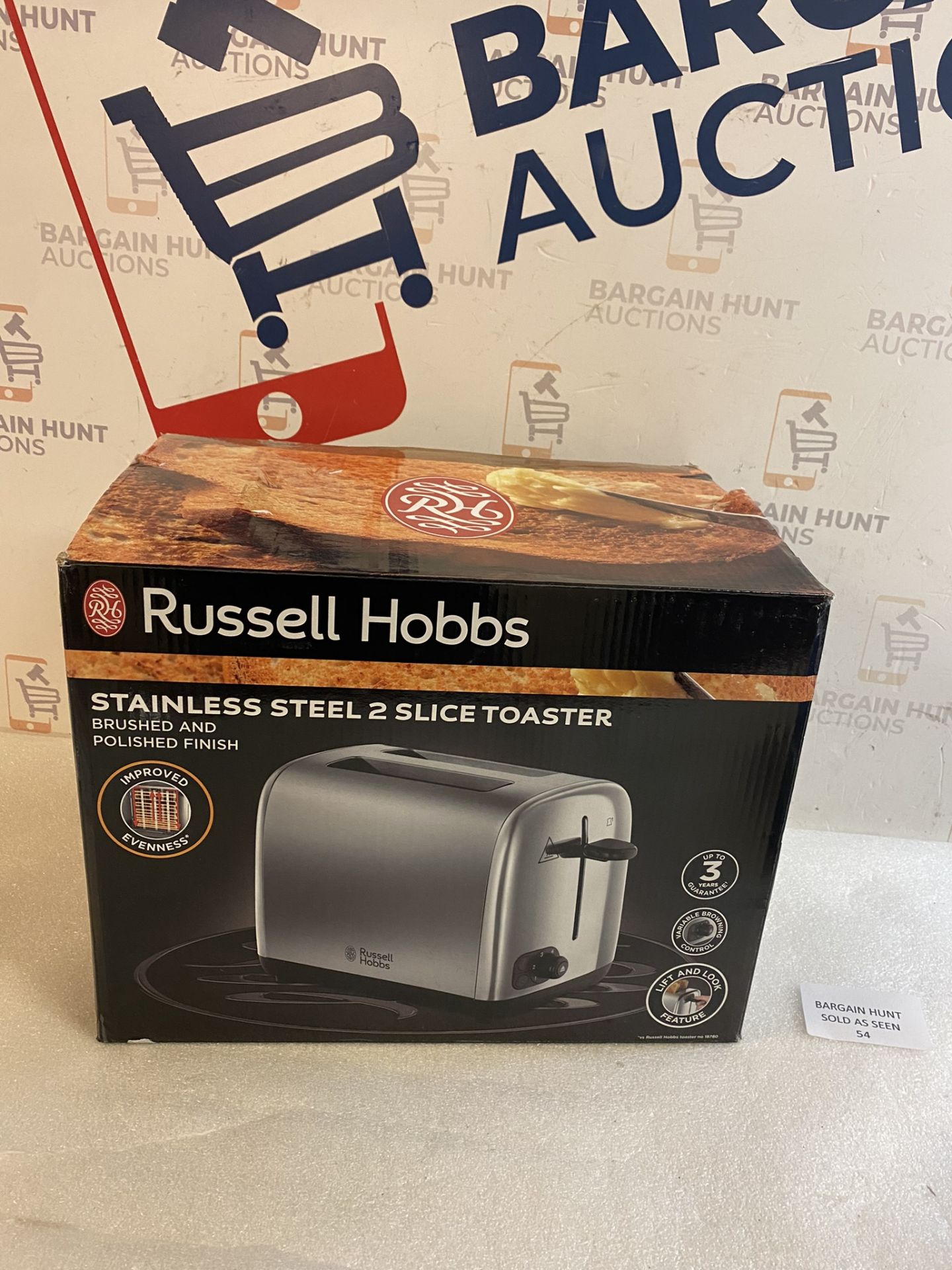 Russell Hobbs 24080 Adventure Two Slice Toaster Stainless Steel RRP £26.99