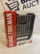 George Foreman Dmall Grey Steel Grill RRP £26.99