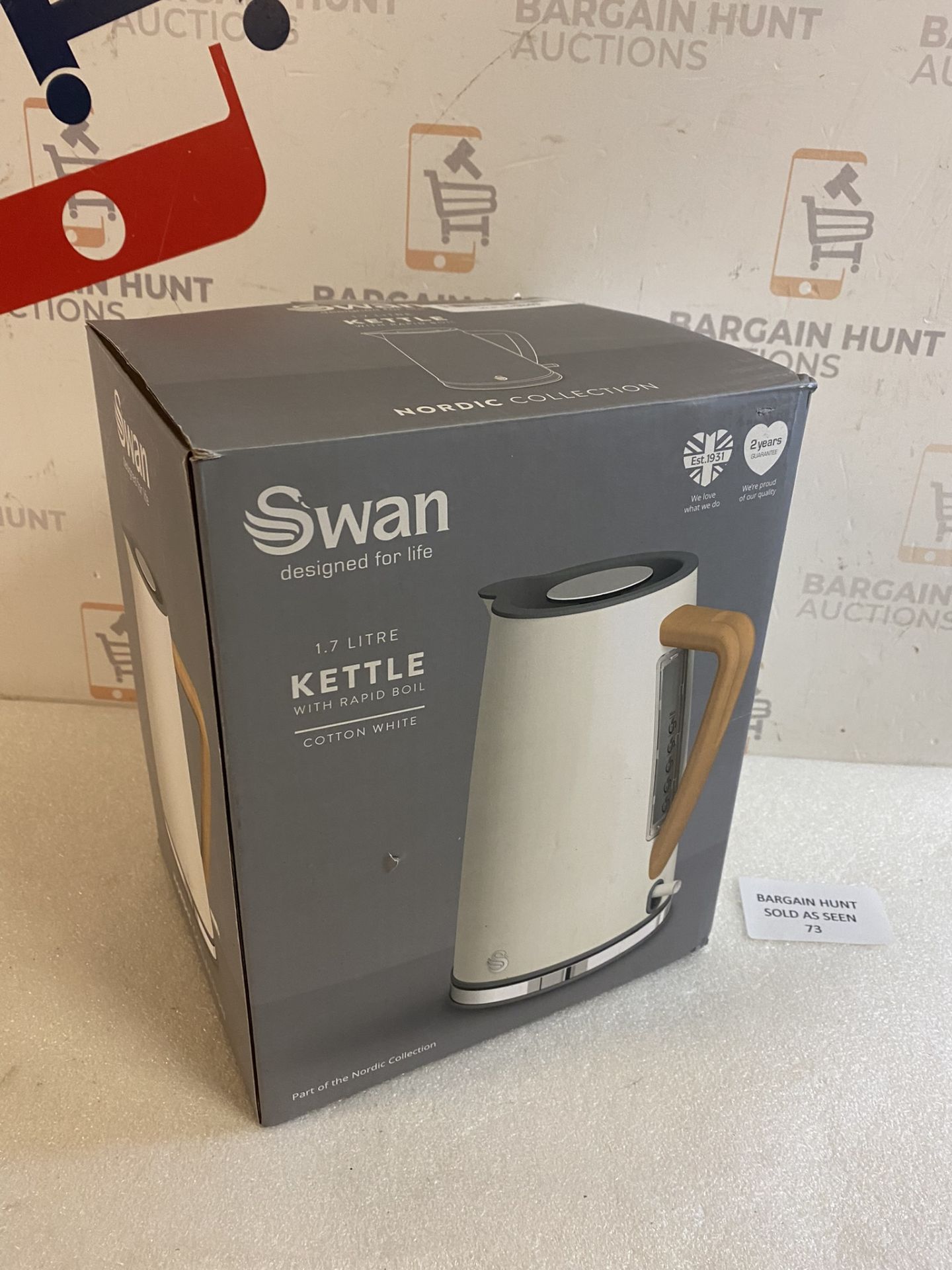 Swan SK14610WHTN Nordic Rapid Boil Jug Kettle RRP £59.99