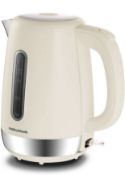 RRP £26.99 Morphy Richards 102784 Cream Equip Stainless Steel Jug Kettle