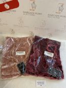 RRP £30 Set of 2 x CityComfort Women's Nightwear Super Soft Crushed Velvet Nighties, Size 12