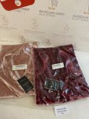 RRP £30 Set of 2 x CityComfort Women's Nightwear Super Soft Crushed Velvet Nighties, Size 12
