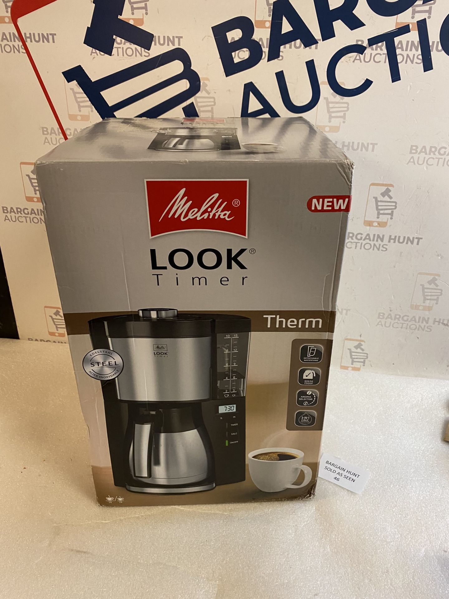 RRP £139.99 Melitta 6769008 Look V Therm Timer Filter Coffee Machine
