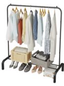 Jiuyotree Metal Clothes Rail 110cm Clothing Rack Rail RRP £26.99